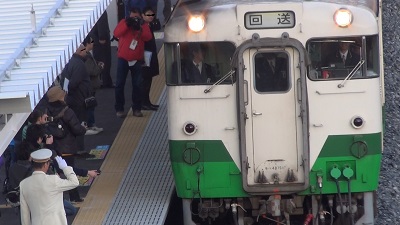 一番列車＠女川駅