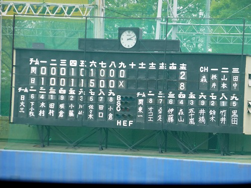 平成27年 春季東京都高等学校野球大会 準決勝