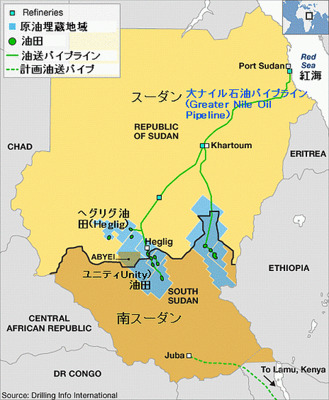 南スーダン　石油　中国