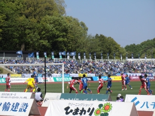 町田対J-22選抜試合風景