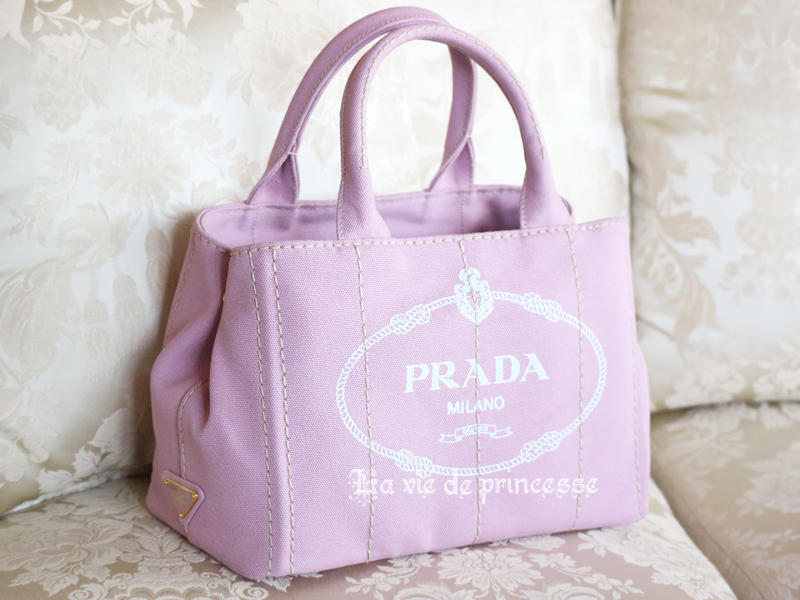 PRADA プラダ★カナパ 2015年春夏の新色 可愛いすぎる淡いピンク色のバッグ～♪★☆・＊ - ＊・*☆ La vie de