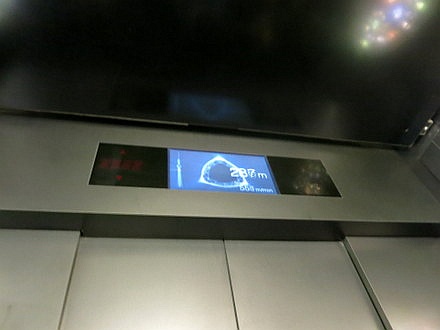 展望台へのエレベーター