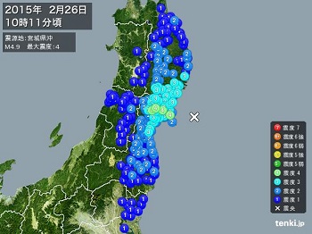 20150226宮城県沖　震度4